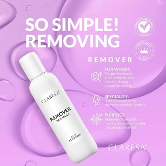 Claresa gellak remover 100ml