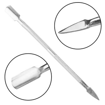 Dubbelzijdige cuticle pusher nr18