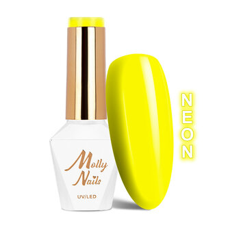 Molly Nails gellak hema vrij - Neon geel 8ml nr71