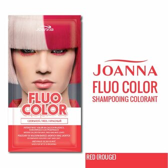 Joanna fluo color tijdelijke haarverf rood 35ml