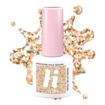 Hi Hybrid gellak Rose Gold Sequin 5ml nr. 135