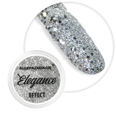 Zilver glitter inlay elegance nr2