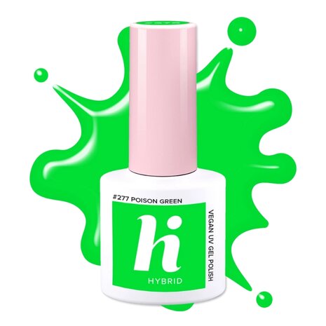 Hi Hybrid gellak hema vrij Poison Green 5ml nr. 277